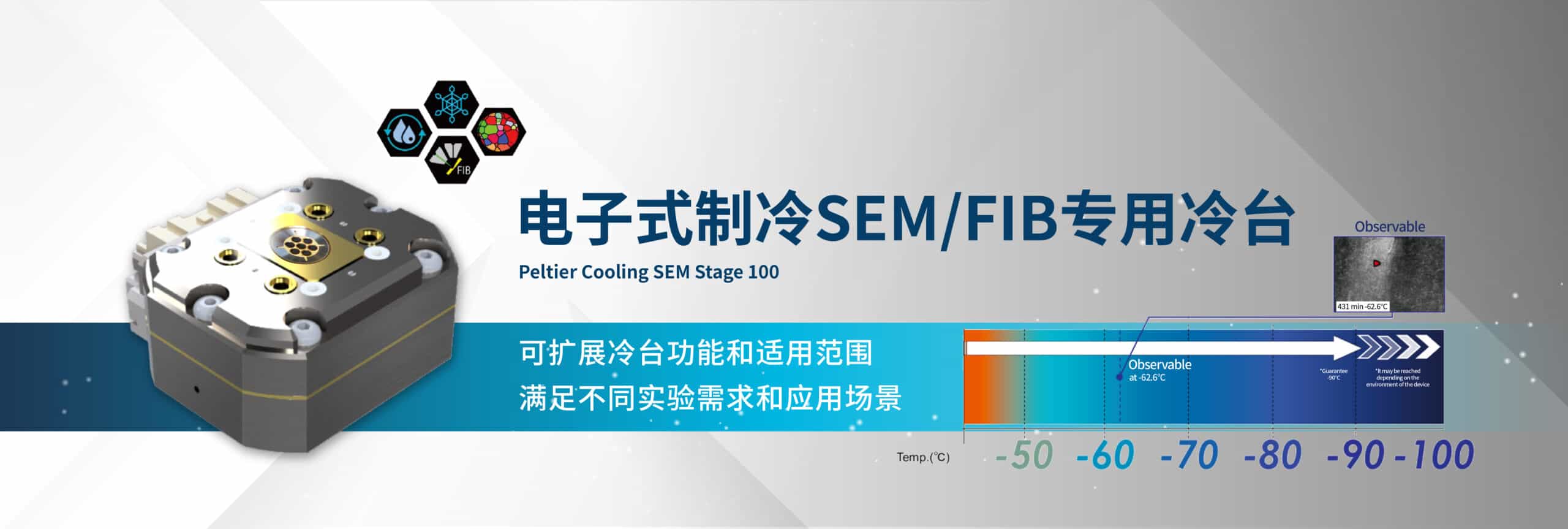 Mel-Build 电子式制冷SEM/FIB专用冷台